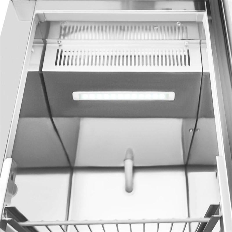 Armoire réfrigérée négative GN compacte série G 1 porte et 2 tiroirs 180L UA116 Polar_5