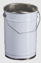 Seau métallique en fer blanc - capacités de 2.5 L à 25 L - homologué RID-ADR_5