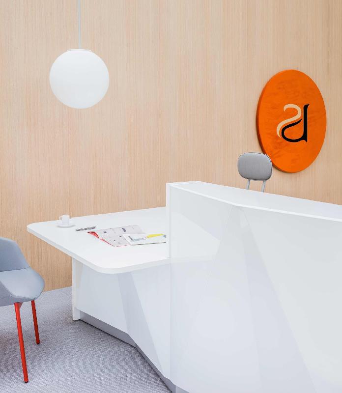 Grande banque d'accueil lumineuse Alpa - MDD - Blanc brillant, Gauche_5