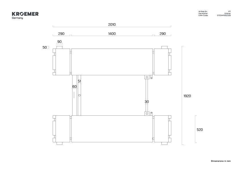 Pont élévateur à ciseaux compact, puissant et sécurisé - en anthracite X11_5