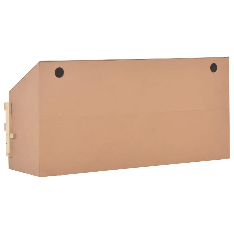 Vidaxl pondoir 5 compartiments 117x33x54 cm bois de pin massif 170659_5