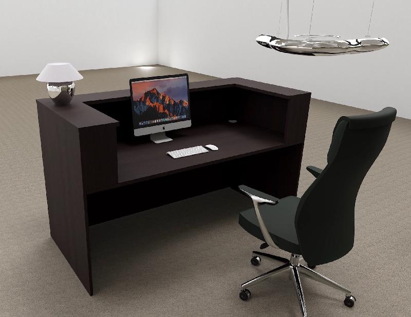 Bureau d'accueil Delta First monocolor - Mobel Linea - Wengé_6