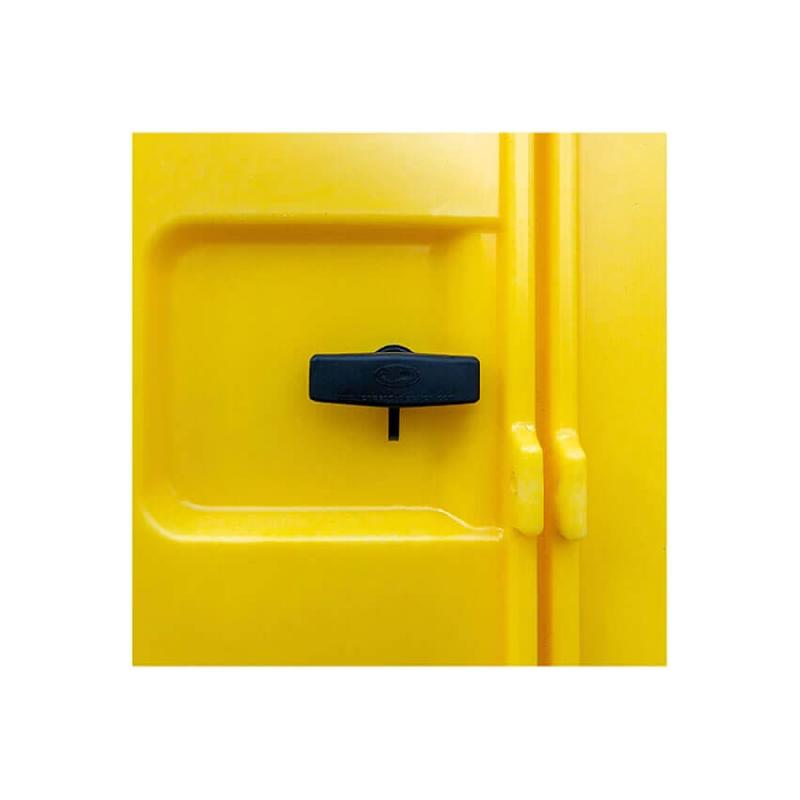 Armoire de rétention PEHD 1775x1770x2265 + Caillebotis PE - 1260L - Jaune_5