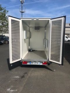 Remorque frigorifique double essieu 1300 kg - RAPHA 19 - dimensions 2m42x1m28x1m70 - température 0 à 5°C_5