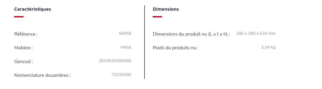 Réf. 58958 - Kipso - Cendrier corbeille Rossignol en inox brossé avec bac à sable et grille retire-mégots_5