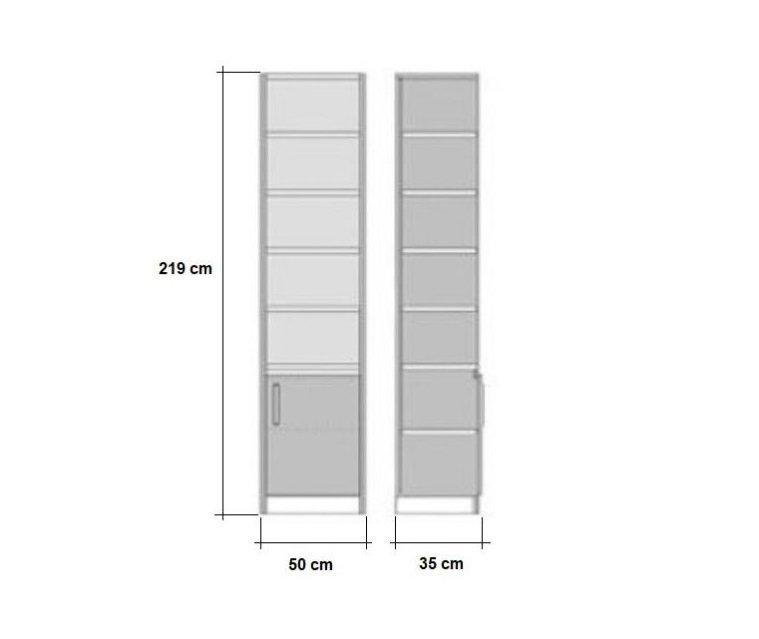 Lit escamotable Dynamo Sofa - Façade blanc brillant, canapé marron, couchage 160x200 cm - L 255 cm_5