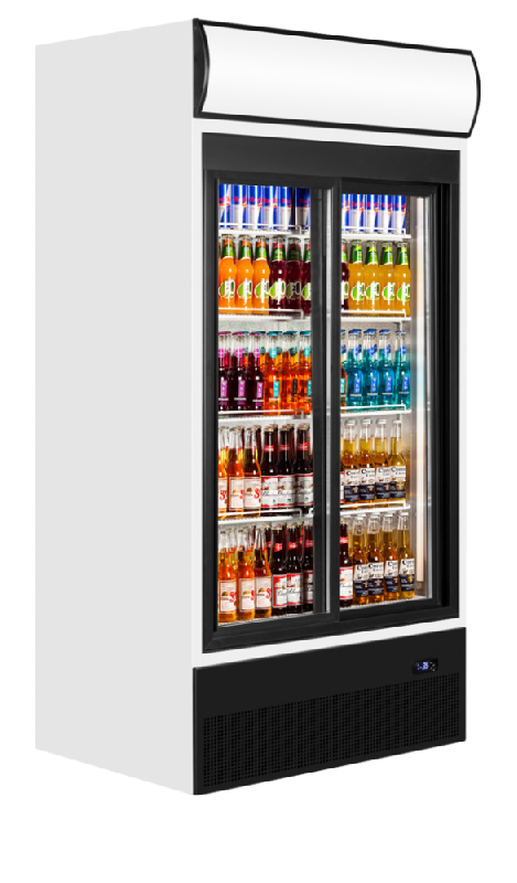 Refroidisseur de présentation FSC - Vitrines réfrigérées 2 ou 3 portes avec caisson lumineux_5