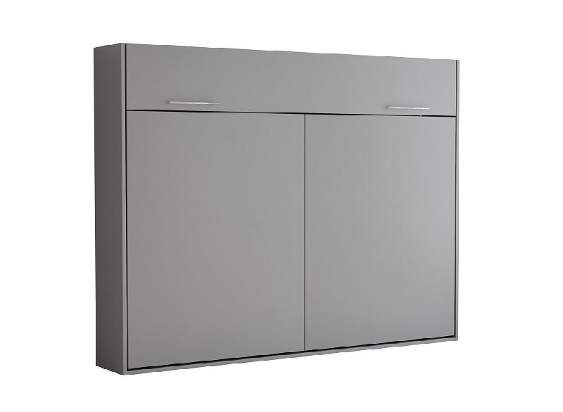 Armoire-lit escamotable VERTIGO SOFA gris - canapé avec couchage 140x200 cm_5