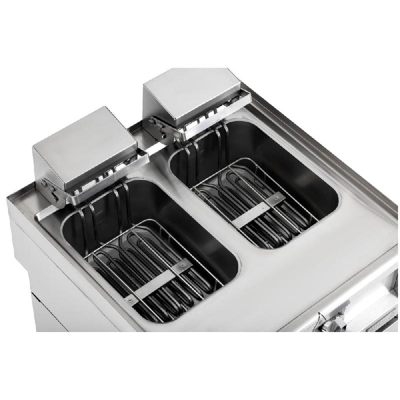 Friteuse électrique à poser - 2 cuves 8L - Série 600 - Buffalo - CU477_5