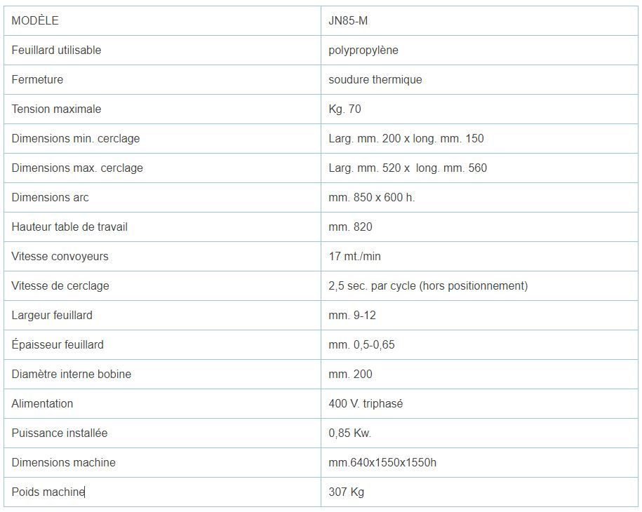 JN85-M - Cercleuse automatique Ferplast - 307 kg - haute vitesse et fiabilité_5