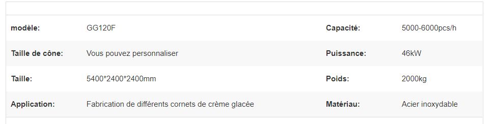 Machine automatique de cuisson de cornet de crème glacée - Henan Gelgoog - capacité élevée 5000-6000 pcs/h - modèle GG120F_5