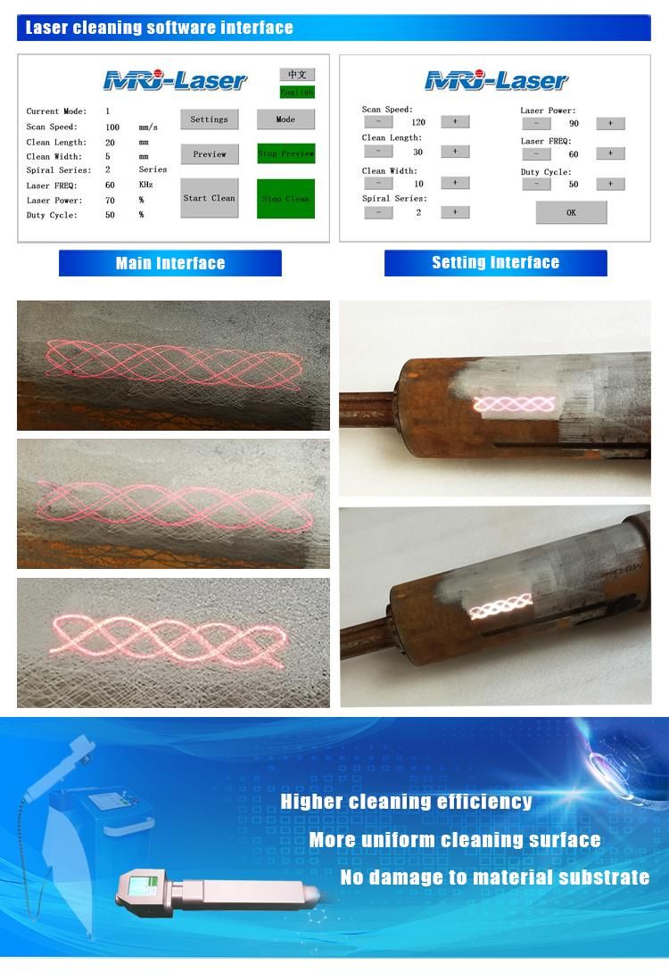 Mrj-fl-c100a - Décapeur laser professionnel 100W - Chengdu MRJ-Laser Technology Co., Ltd_5