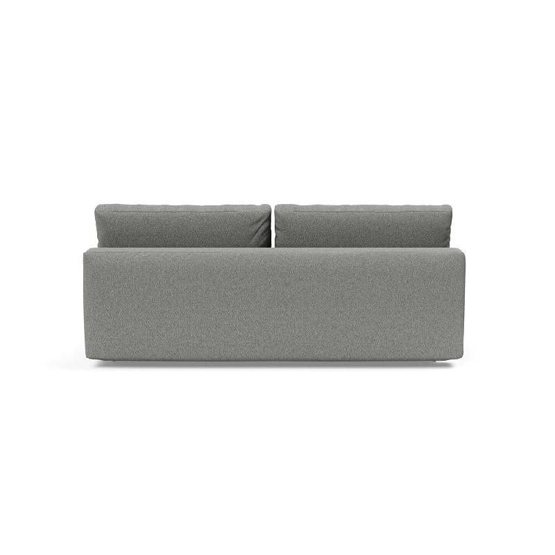 Canapé design MERGA convertible - Lit 140x200 cm avec boîte de rangement - Tissu bouclé Ash Grey_5