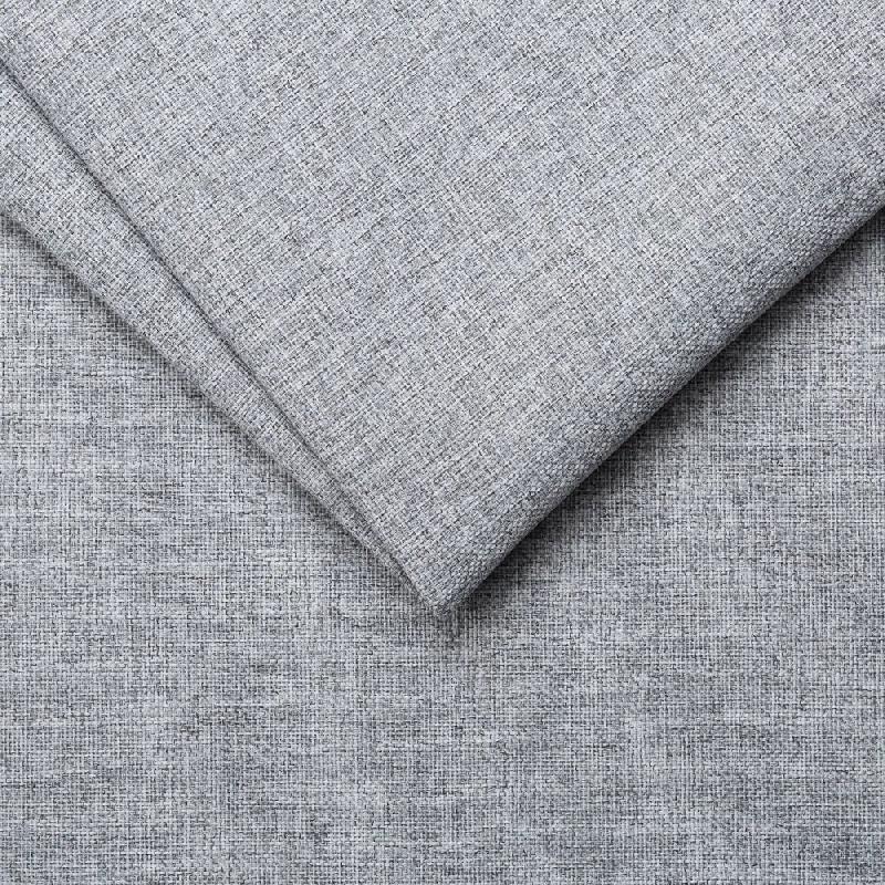 Canapé convertible express Mezzano - Matelas 16 cm - Sommier métal 140 cm - Tissu tweed gris clair - Design scandinave_5