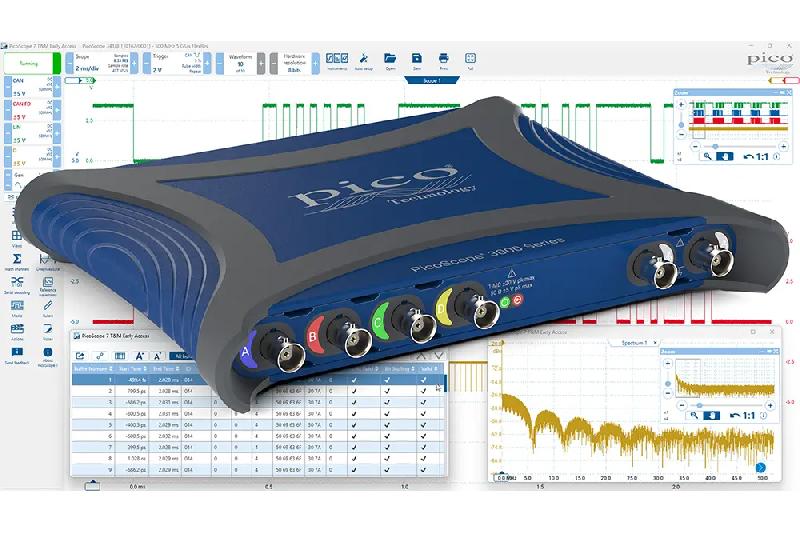 Oscilloscope USB PicoScope 3417E - 4 voies, 350 MHz, 10 bits, mémoire 2 Géch, livré avec 4 sondes TA536_5