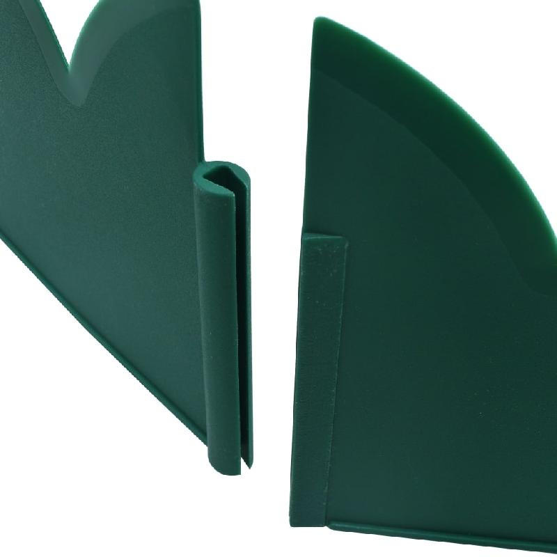 Vidaxl bordures de jardin 10 pcs vert 65x15 cm pp 48234_5