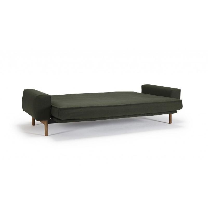 Canapé convertible multifonction Mimer - Design Innovation Living - 140x200cm - Tissu Twist Dark Green_5