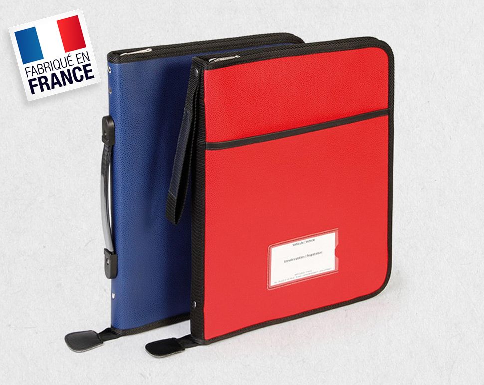 Porte documents véhicule avec dragonne pour accès rapide chauffeur_3