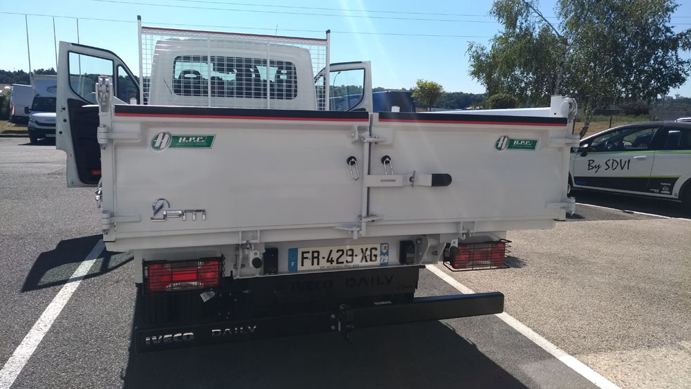 Benne pour véhicule utilitaire léger - PTAC < 3500kg - Longueur de 1m80 à 4m50 - HPC_5