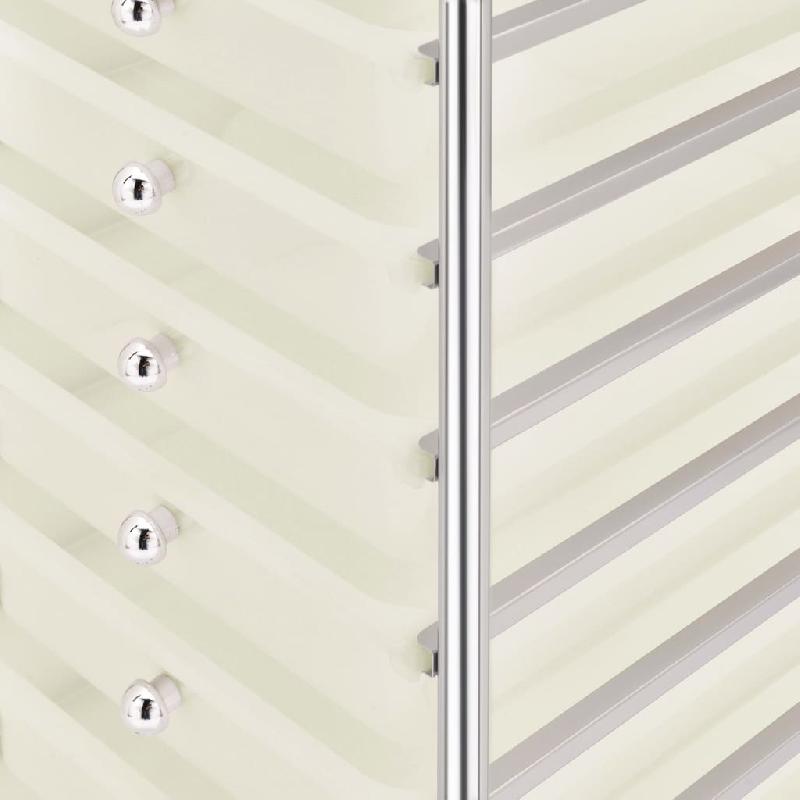 Vidaxl chariot de rangement mobile à 10 tiroirs blanc plastique 320403_5