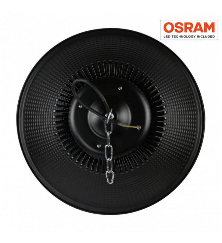 Cloche led pro - 200w - noire -  référence hb200proc1_5