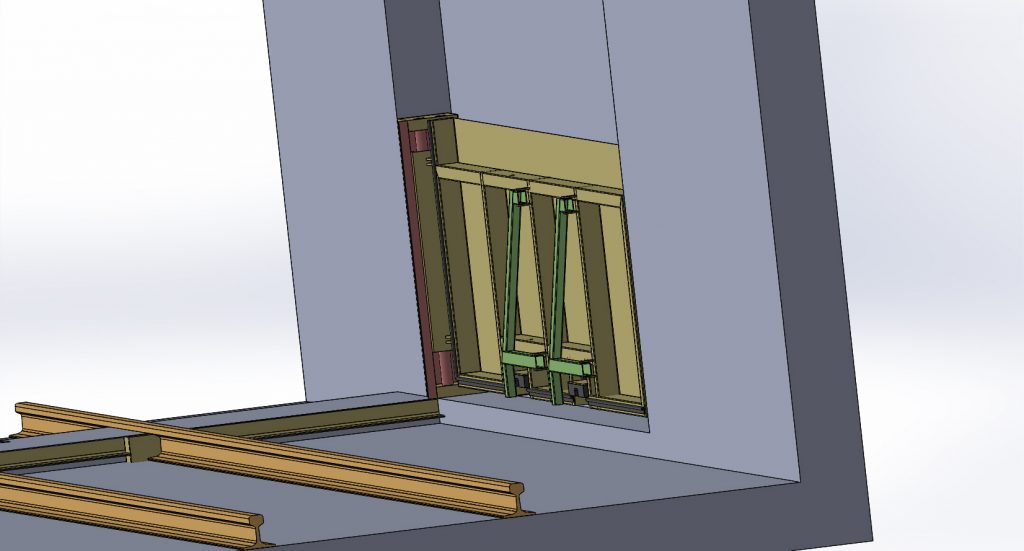 Portail / portillon anti-inondation - Protection d'accès à rail - Hauteur max. 2,5 m - Joint EPDM - Revêtement antirouille_5