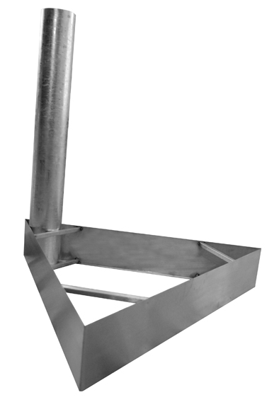 Socles galvanisés pour sécurisation des parkings