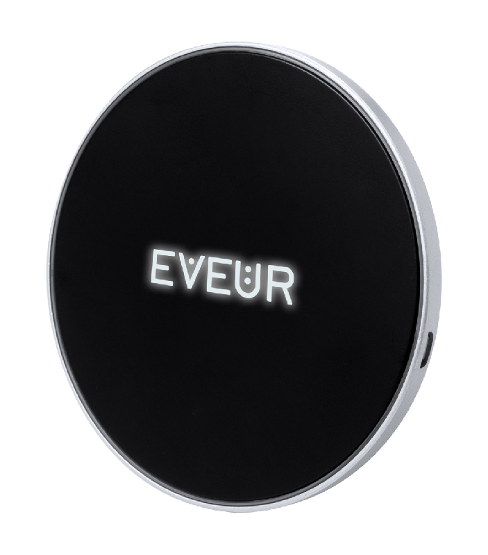 Chargeur sans fil 5W - boîtier plastique avec gravure lumineuse LED_5
