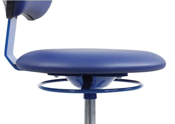 Siège avec dossier rembourré pour encadrants de jeunes enfants