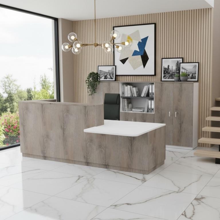 Bureau d'accueil mixte avec PMR Delta Plus - Mobel Linea - Droite_0