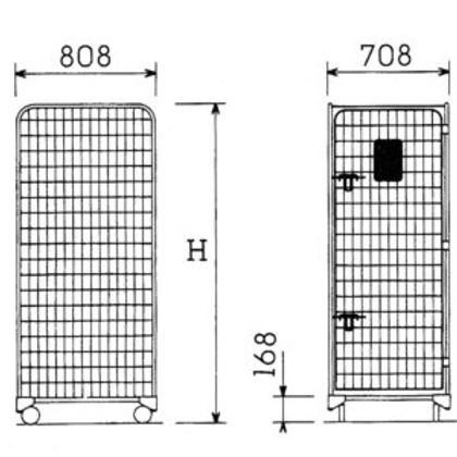 Roll-container standard - socle indéformable et renforcé - manutention sécurisée et optimisée_5