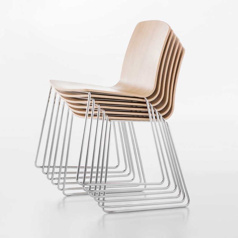 Chaise empilable Anna - polyvalente pour conférence, collectivité, accueil ou détente - fabrication européenne_5