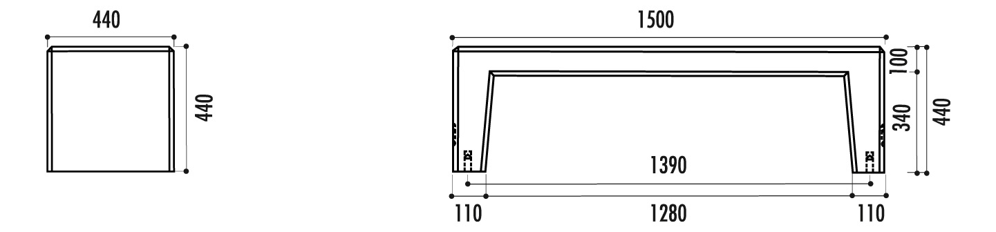 Banc public BOREE Ares Rhea Atlas Eole - Design moderne et robuste_5