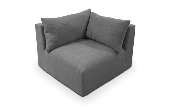 Chauffeuse d'angle Mykonos 100 x 100 cm - Home Spirit - Modulable et déhoussable_5