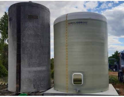 Cuve à engrais liquide cuve verticale en enroulement filamentaire - La compacte 30m3_5