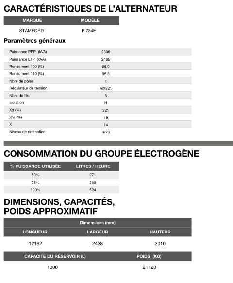 CT-2465 - Groupe électrogène en container triphasé 60 Hz - Inmesol - 2465,0 kVA_5