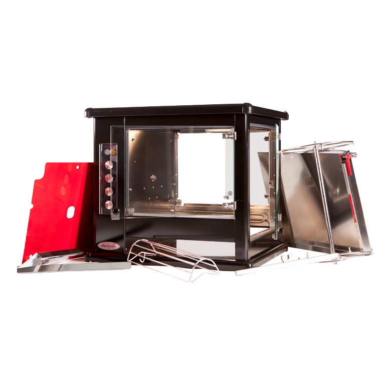 Rôtissoire électrique a balancelles DECO Emaillée Noire RB 15 DECO Doregrill_5