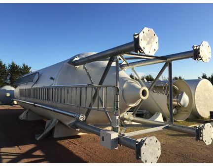 Silo sur pieds avec châssis galvanisé résistant à la corrosion