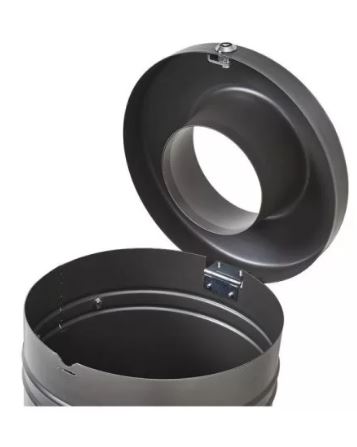 Corbeille publique Gascogne 60 L - aluminium moulé - acier électrozingué - ouverture par clé triangle_5