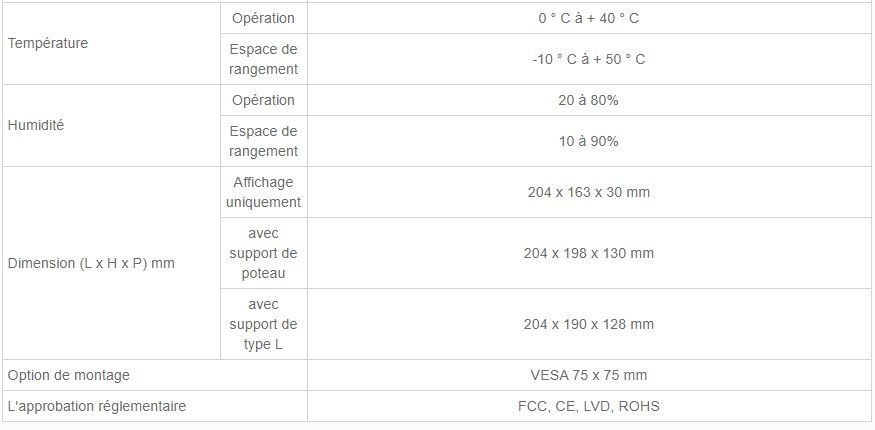 PPD-1008 - Écran tactile compact 8 pouces - Fametech Inc. - Résolution 800x600 - Multi-touch capacitif_5