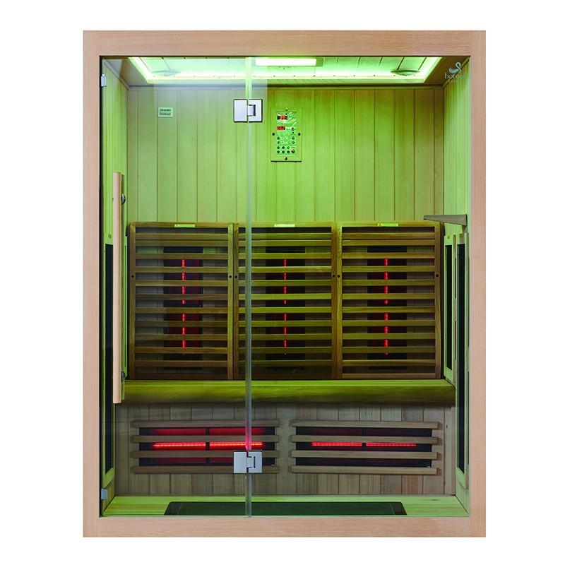 SAUNA INFRAROUGE BOREAL® SIGNATURE 160 À SPECTRE COMPLET - 160X120X205_5