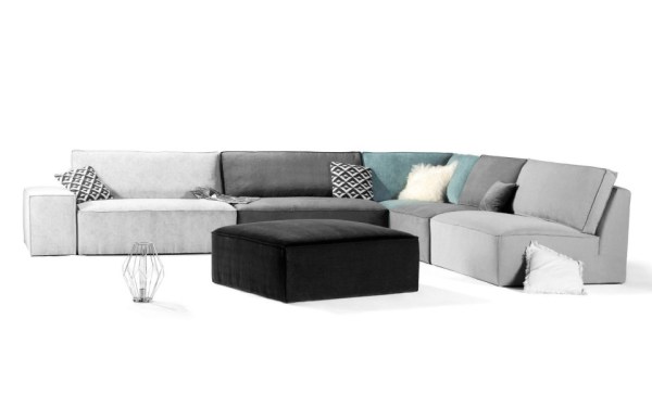 Chauffeuse d'angle 100 x 100 cm - Albi - Home Spirit - Canapé modulable fabriqué en France_5