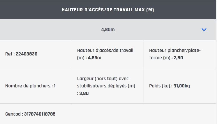 Échafaudage roulant aluminium Totem 2 Line 300 - Comabi SNC - hauteur de travail maximale 9,80 m_5