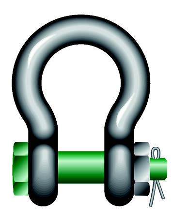 Manille Green Pin® standard - acier forgé - lyre haute résistance - axe boulonné - bâtiment, travaux publics, forestier, maritime_5