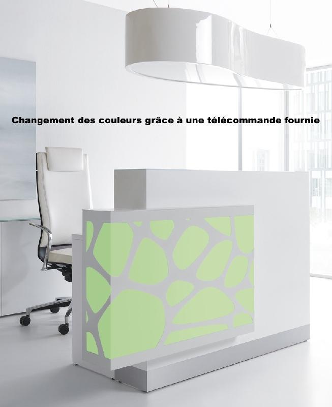 Borne d'accueil Organic avec système d'illumination - MDD - 170, Blanc brillant, A gauche_0