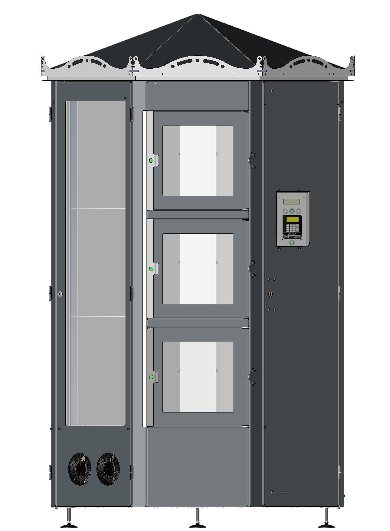 Distributeur automatique de fleurs avec système de paiement intégré