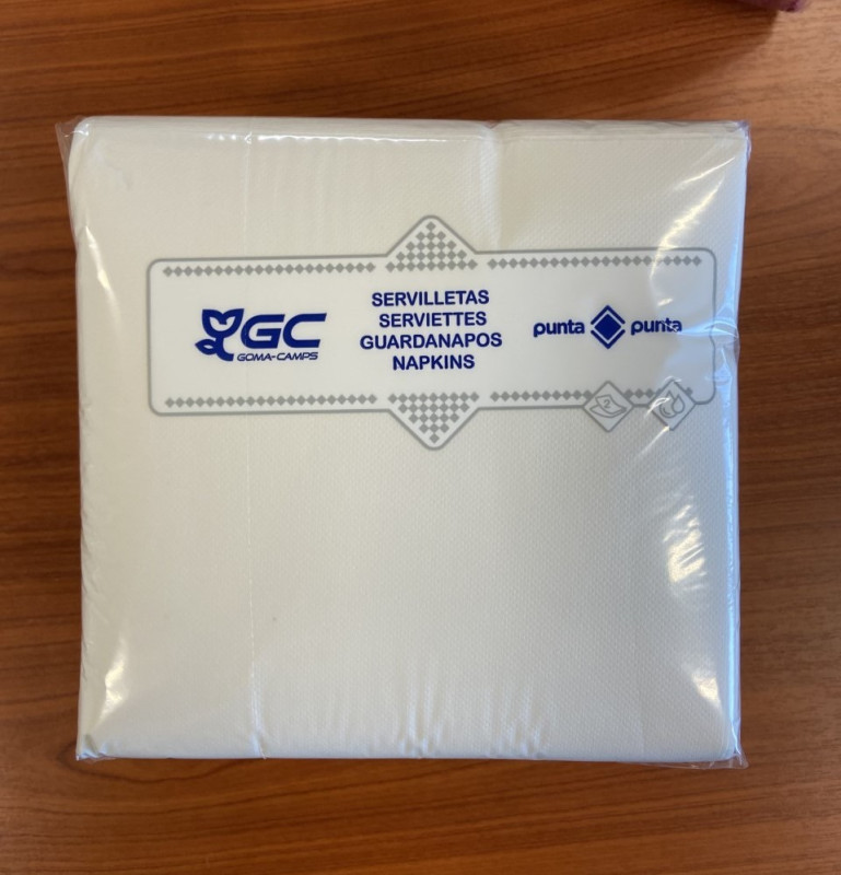 SERVIETTES 2PLIS goma camps punta & punta 40x40 (carton de 1600)_5
