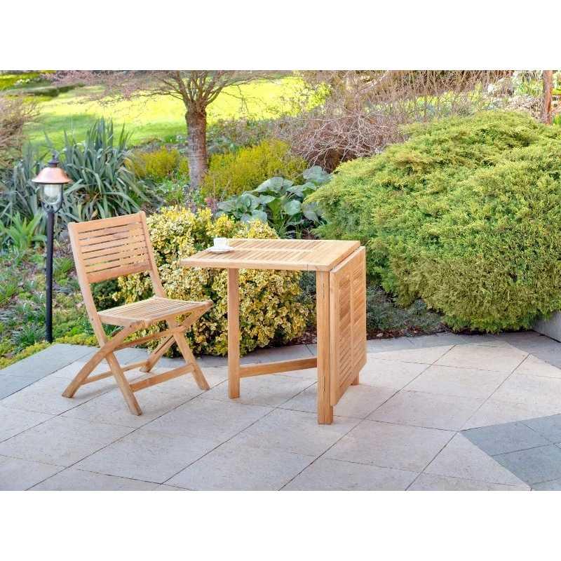 Fauteuil de balcon pliant ambra 85x51x42cm – MTF – teck – 2nab2185_5