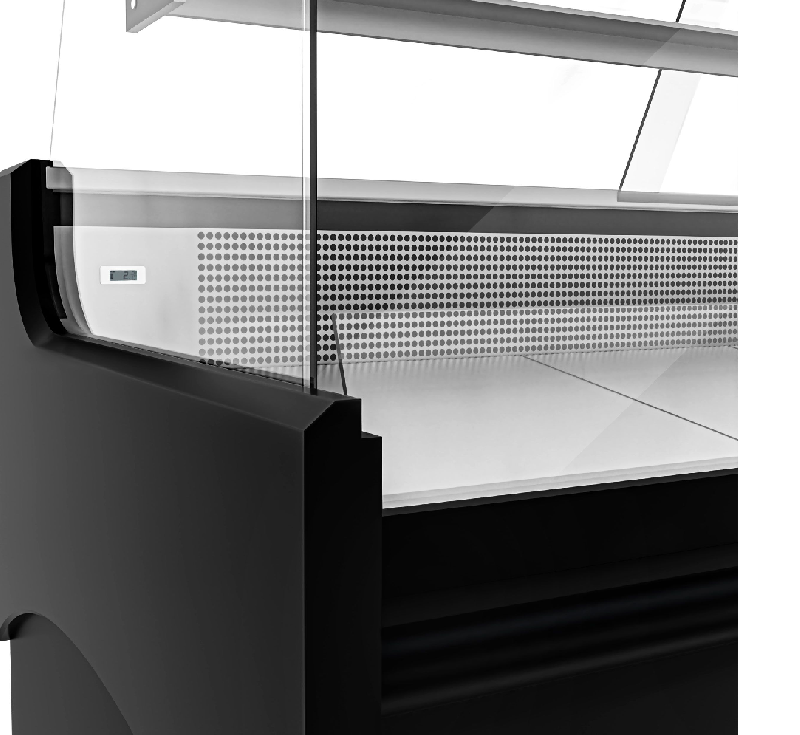 Vitrine réfrigérée avec service-arrière 248 x 98 cm et 2 réserves réfrigérées_5