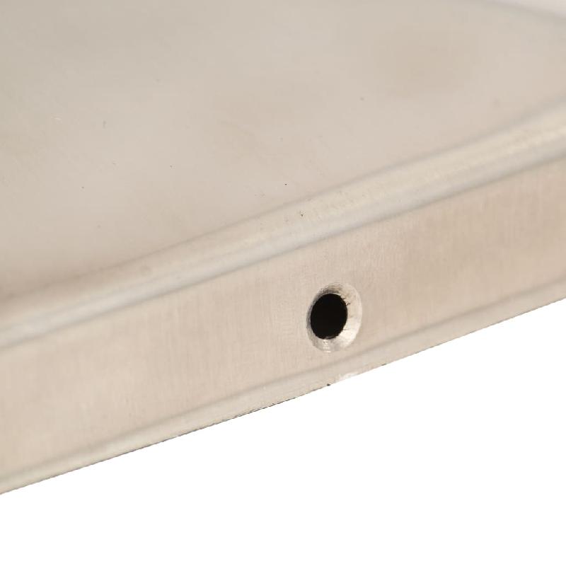 Vidaxl bouchons de poteau de clôture pyramidaux 6 pcs inox 81x81 mm 145486_5